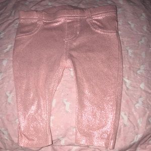 0-3 month pink sparkly pants